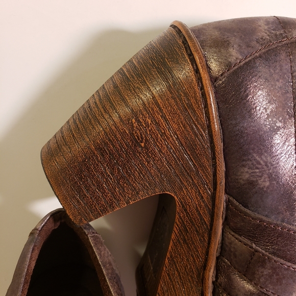 Born Womens Haddon Metallica Gray Mules 8M - Picture 6 of 15